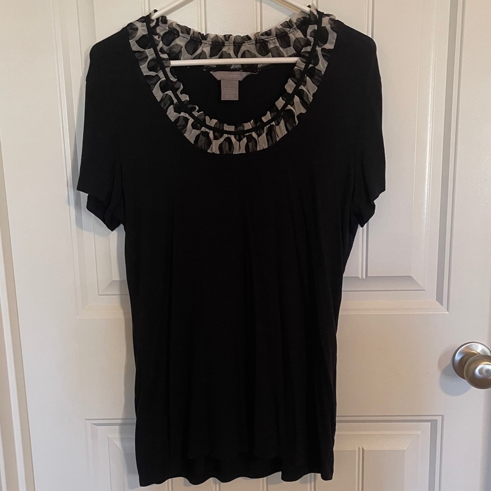 Investments Top L Black and Cream